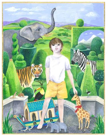 Print of Figurative Children Paintings by ISABELLE BRENT