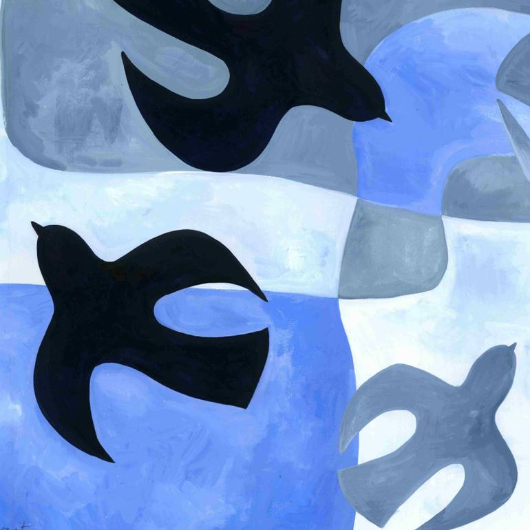 Original Abstract Animal Painting by Isabelle Brent 