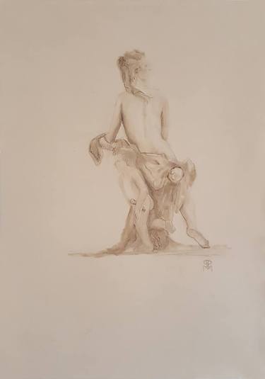 Print of Fine Art Classical mythology Drawings by Paul Patrick Martin