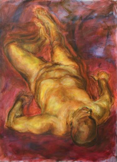 Print of Expressionism Nude Paintings by Nikola Milekic