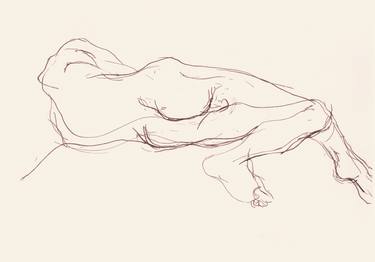 Print of Realism Nude Drawings by Nikola Milekic