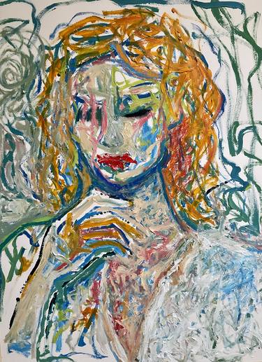 Original Abstract Expressionism Women Paintings by Lee Wilde