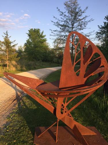 Original Abstract Nature Sculpture by HILDE DEBRUYNE