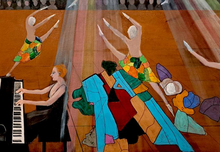 Original Abstract Expressionism Music Painting by Gary Kirkpatrivck