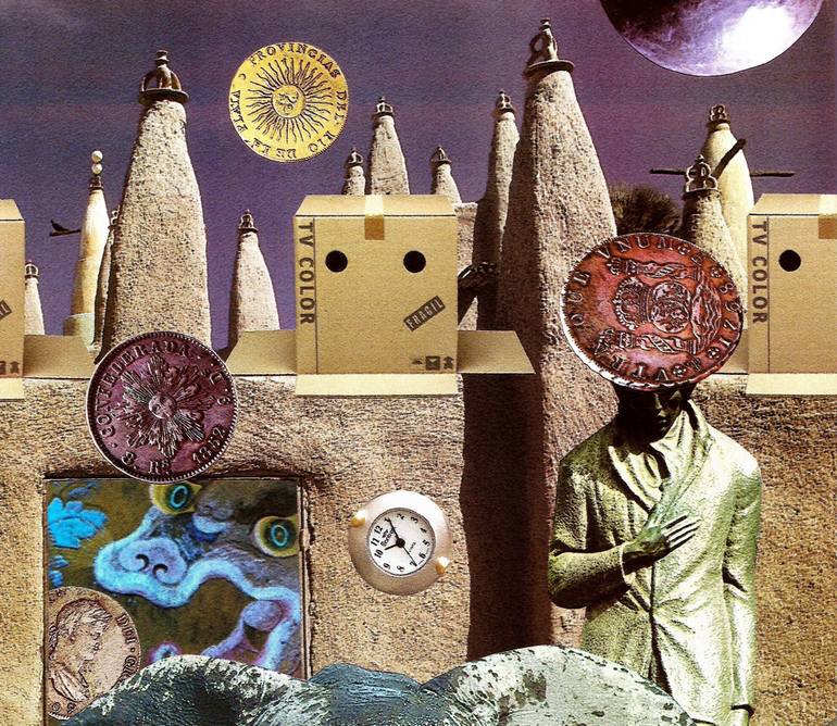 Original Conceptual People Collage by Roberto Oscar Gasperi