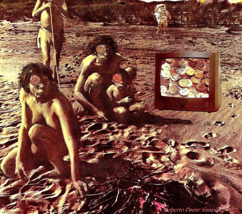 Original Conceptual Other Collage by Roberto Oscar Gasperi