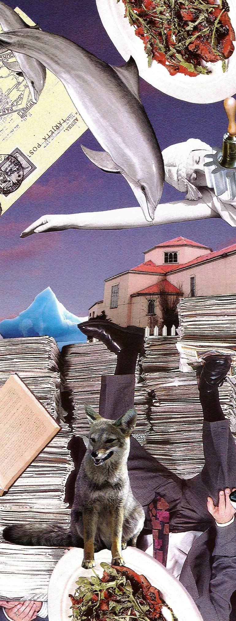 Original Conceptual People Collage by Roberto Oscar Gasperi