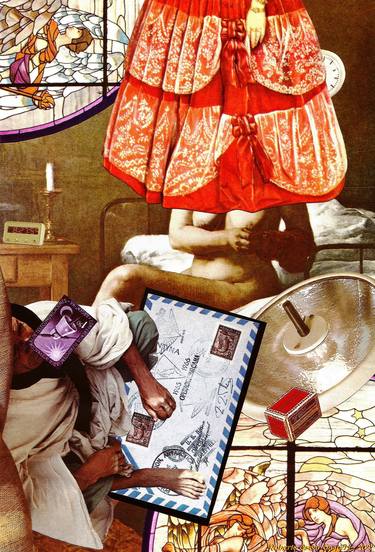 Original World Culture Collage by Roberto Oscar Gasperi