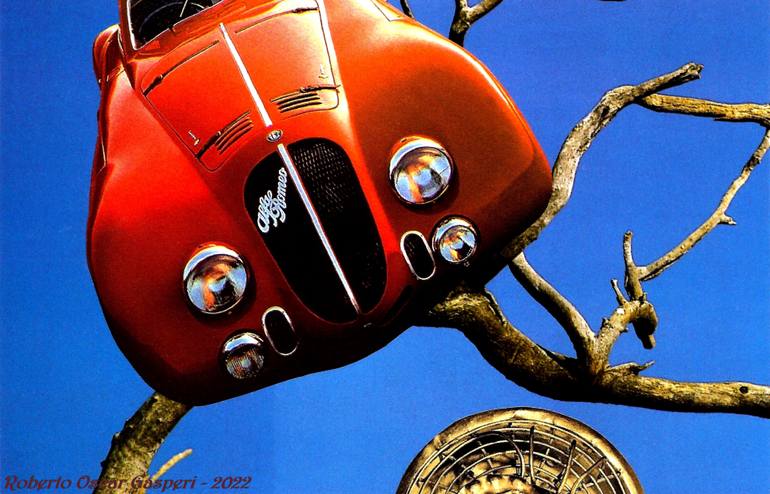 Original Conceptual Fantasy Collage by Roberto Oscar Gasperi