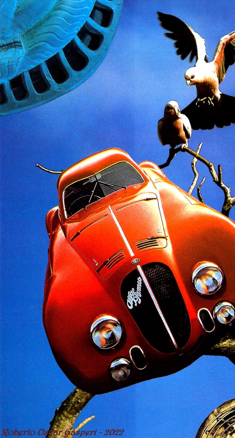 Original Conceptual Fantasy Collage by Roberto Oscar Gasperi