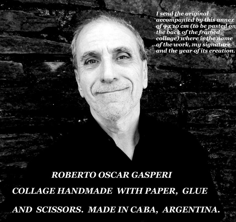 Original Conceptual Fantasy Collage by Roberto Oscar Gasperi