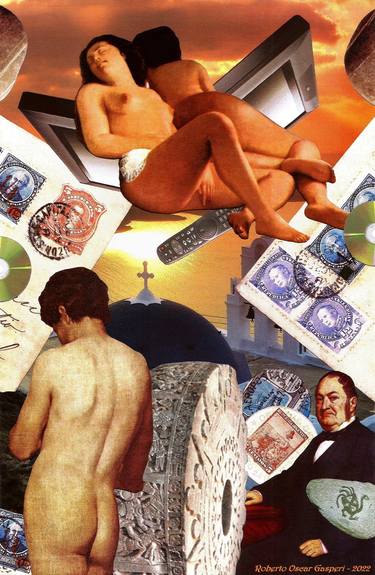 Print of People Collage by Roberto Oscar Gasperi