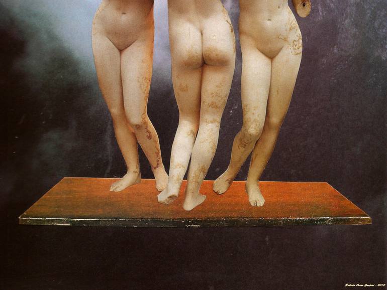 Original Nude Collage by Roberto Oscar Gasperi