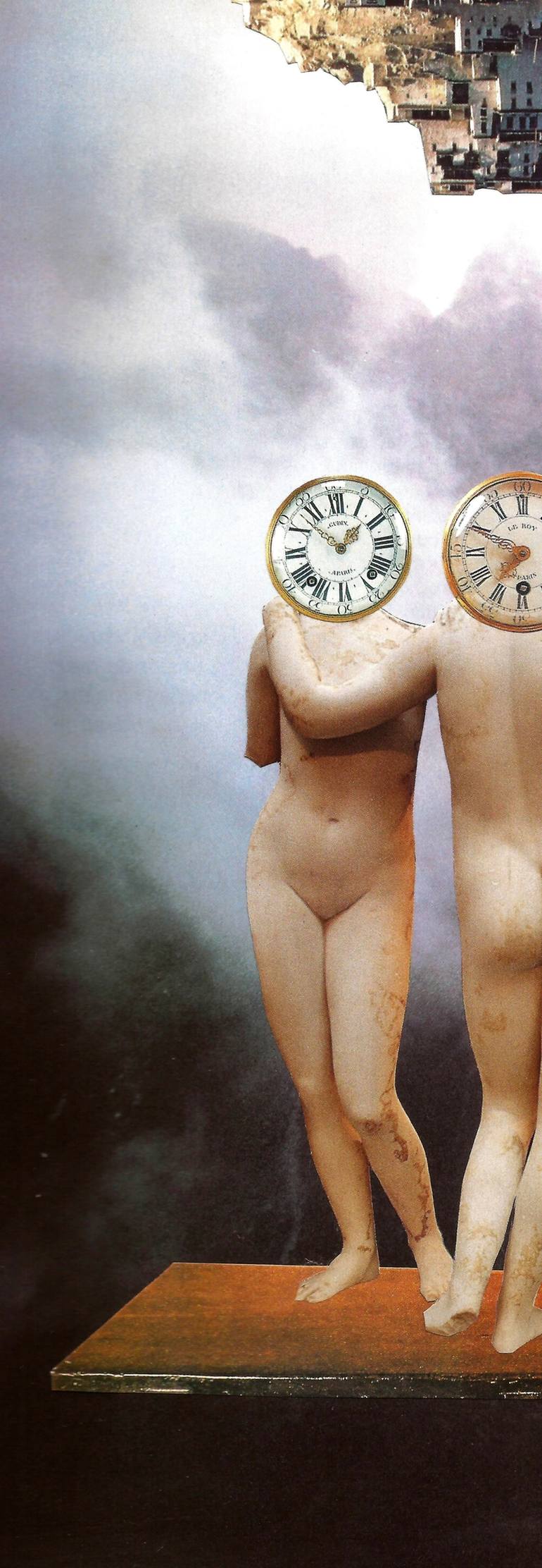Original Surrealism Nude Collage by Roberto Oscar Gasperi