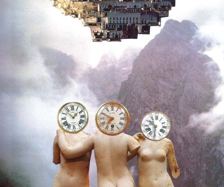 Original Nude Collage by Roberto Oscar Gasperi