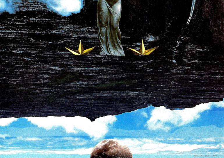 Original Surrealism Culture Collage by Roberto Oscar Gasperi