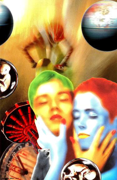 Original Surrealism People Collage by Roberto Oscar Gasperi