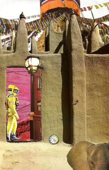 Original Surrealism People Collage by Roberto Oscar Gasperi