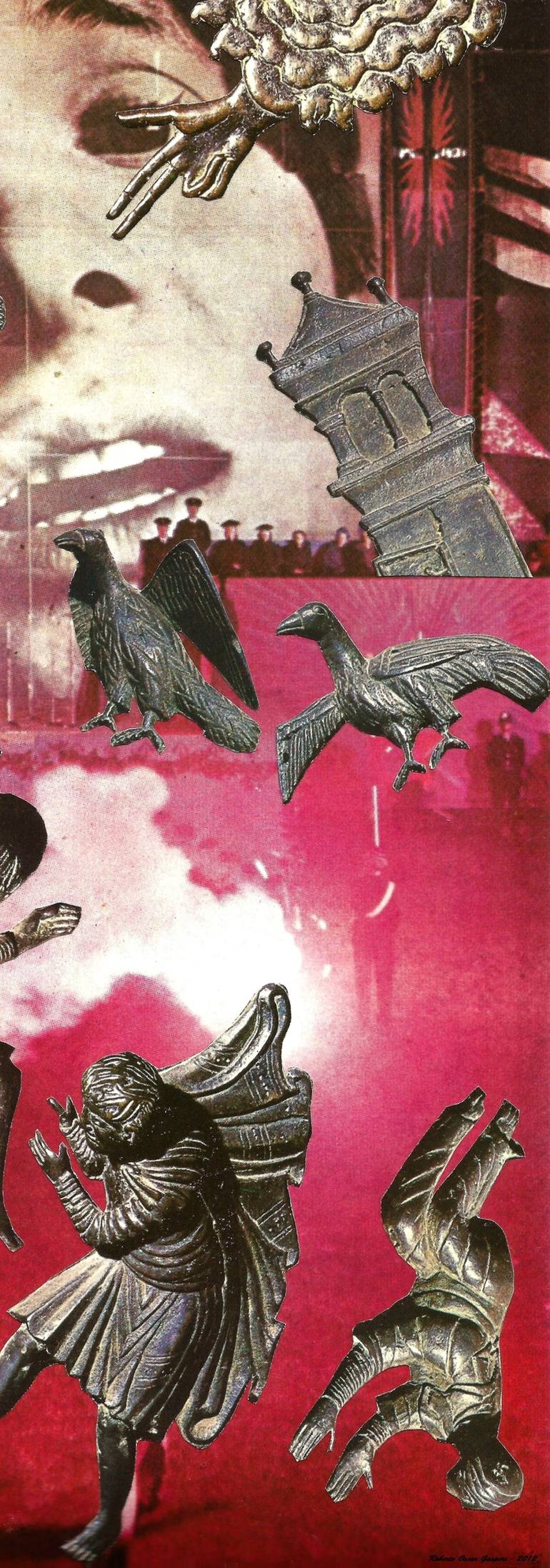 Original Surrealism Popular culture Collage by Roberto Oscar Gasperi