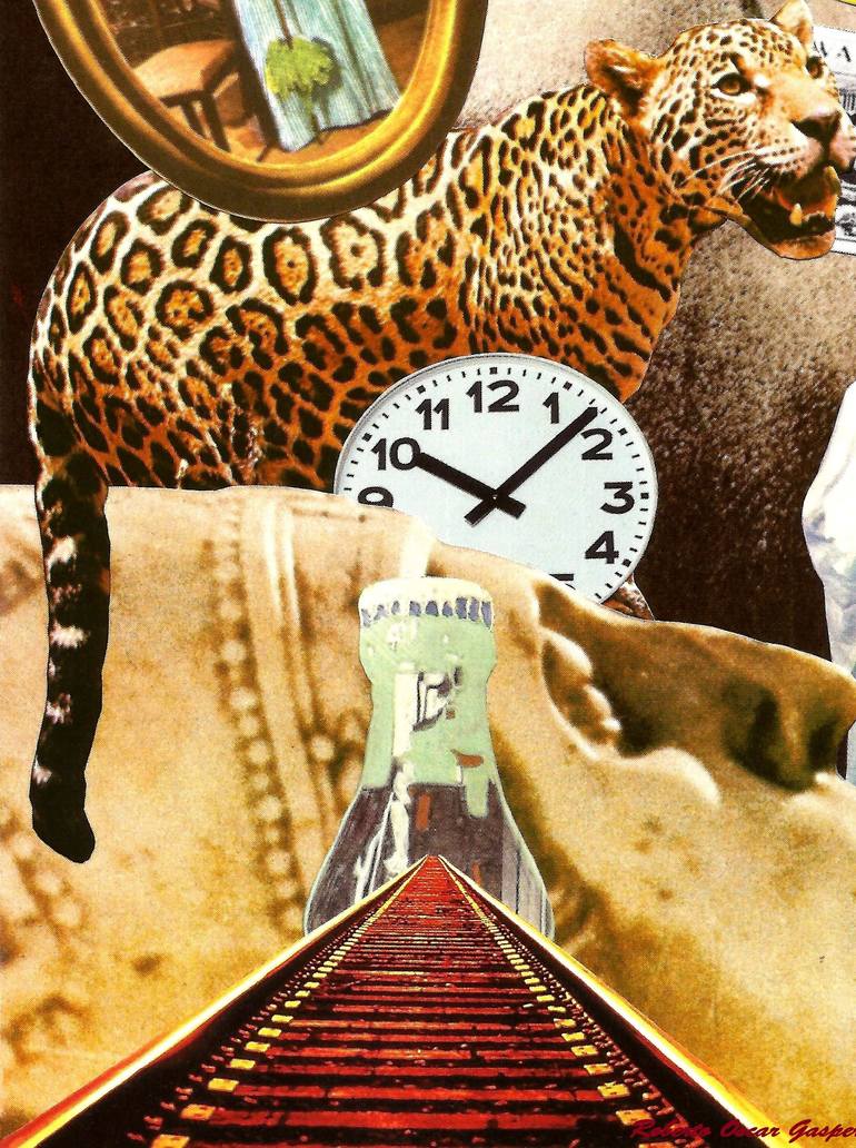 Original Surrealism People Collage by Roberto Oscar Gasperi