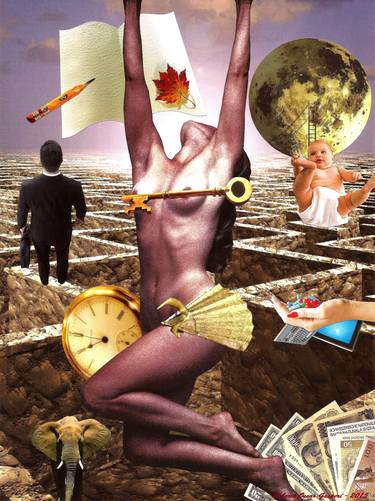 Print of Surrealism People Collage by Roberto Oscar Gasperi