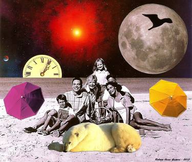 Original Surrealism People Collage by Roberto Oscar Gasperi