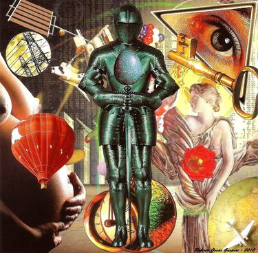 Original Surrealism People Collage by Roberto Oscar Gasperi