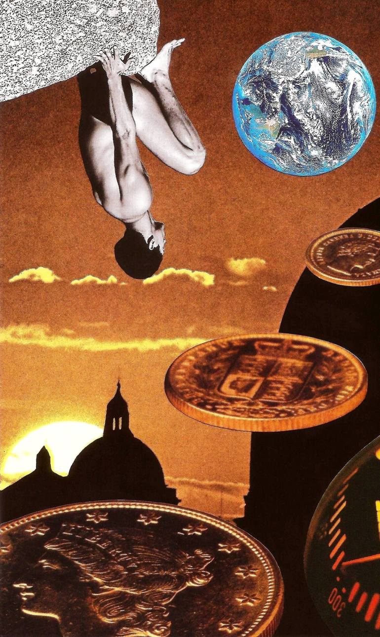 Original Surrealism People Collage by Roberto Oscar Gasperi