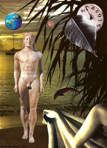 Original Surrealism Culture Collage by Roberto Oscar Gasperi