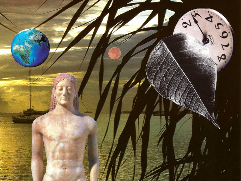 Original Surrealism Culture Collage by Roberto Oscar Gasperi