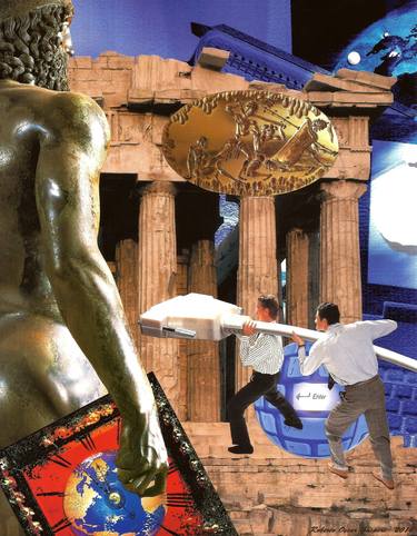 Original Surrealism Culture Collage by Roberto Oscar Gasperi