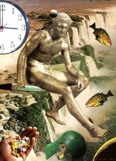 Original Surrealism Culture Collage by Roberto Oscar Gasperi