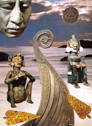 Original Surrealism Culture Collage by Roberto Oscar Gasperi