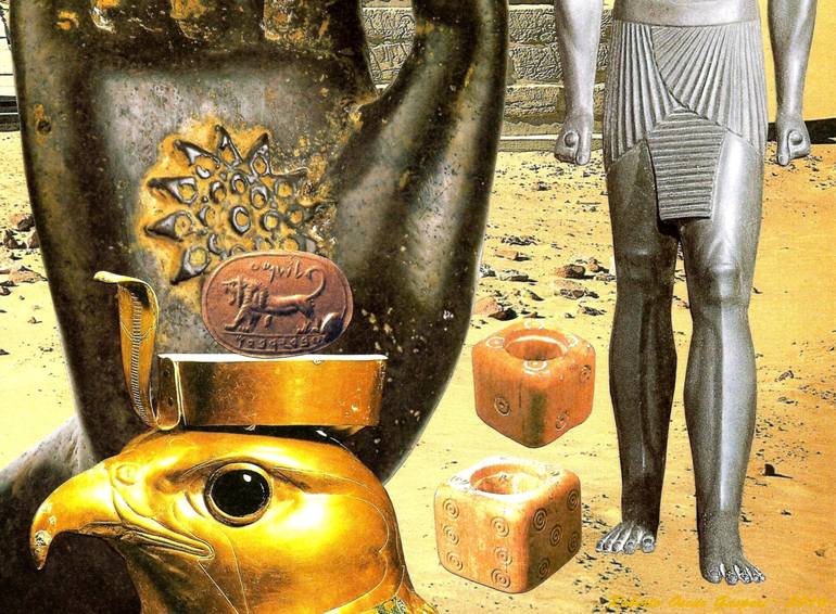 Original Surrealism Culture Collage by Roberto Oscar Gasperi