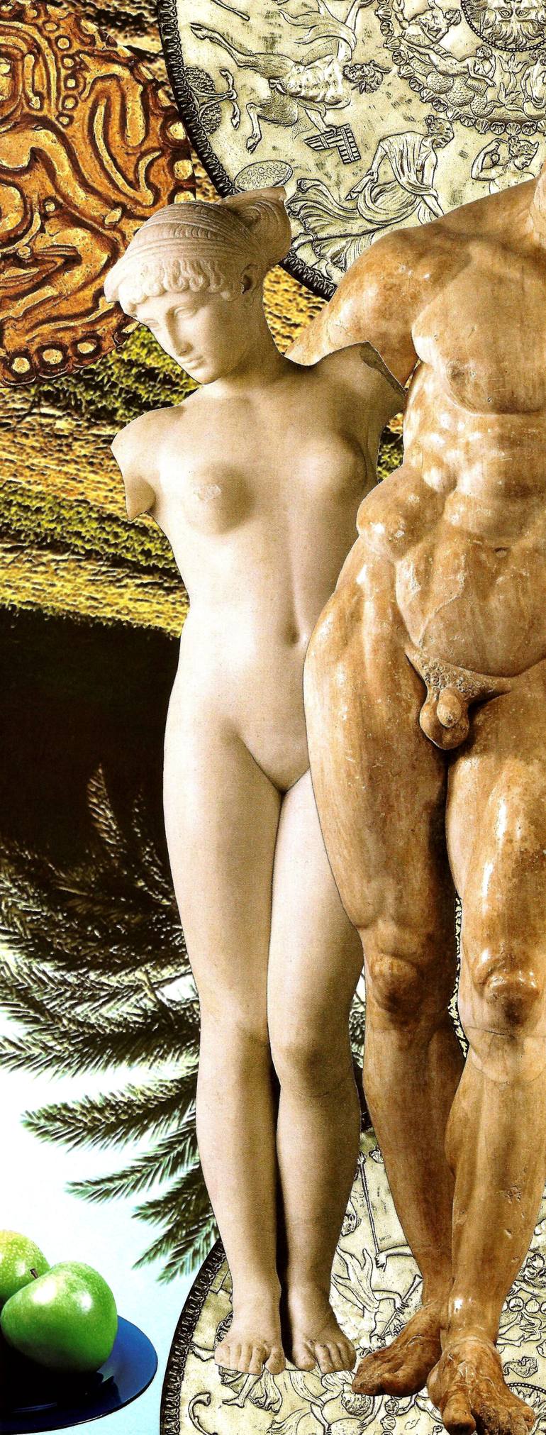 Original Surrealism Pop Culture/Celebrity Collage by Roberto Oscar Gasperi