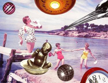 Original Surrealism People Collage by Roberto Oscar Gasperi