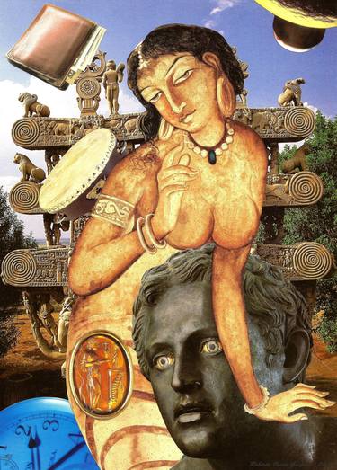 Original Surrealism Culture Collage by Roberto Oscar Gasperi