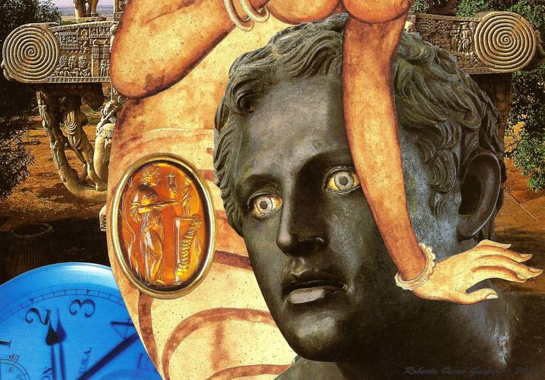 Original Surrealism Culture Collage by Roberto Oscar Gasperi