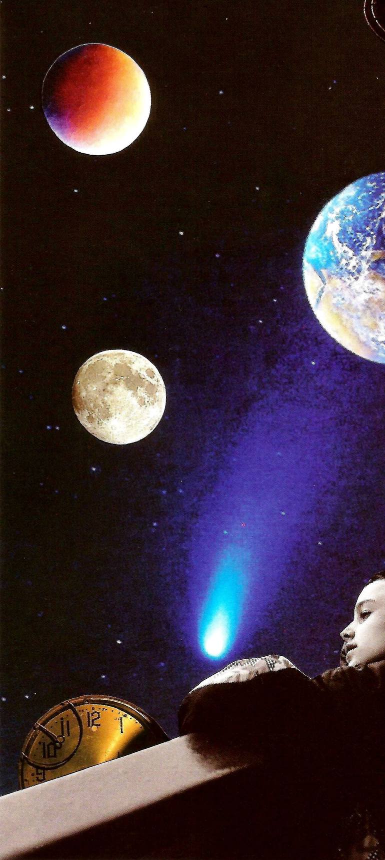 Original Other People Collage by Roberto Oscar Gasperi