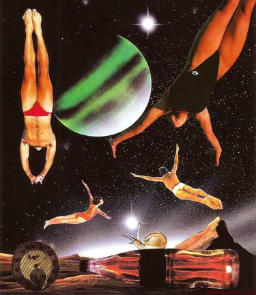 Print of Surrealism Fantasy Collage by Roberto Oscar Gasperi
