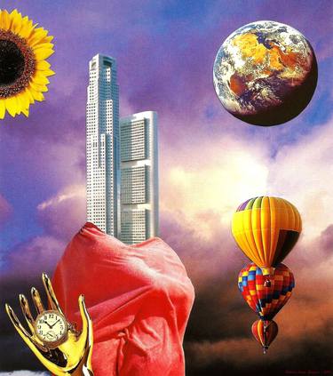 Original Surrealism Fantasy Collage by Roberto Oscar Gasperi