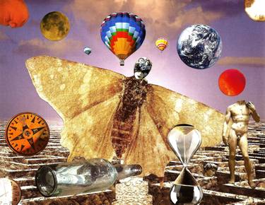 Print of Surrealism Fantasy Collage by Roberto Oscar Gasperi