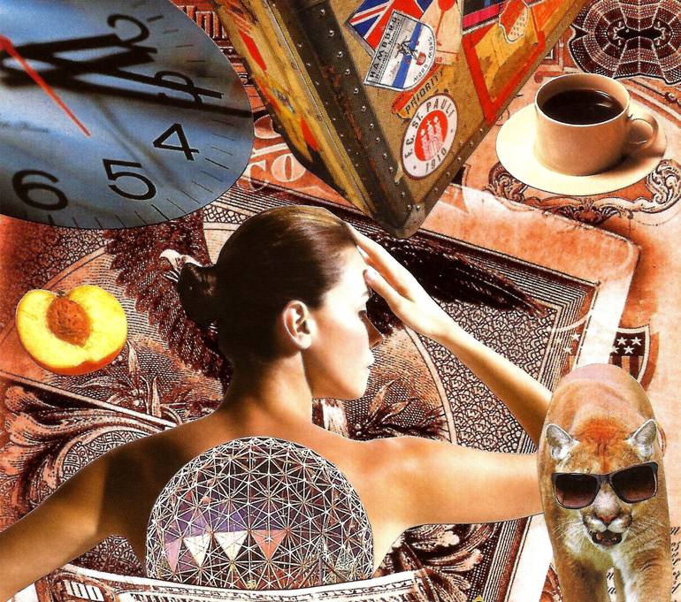 Original Surrealism People Collage by Roberto Oscar Gasperi