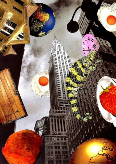 Original Cities Collage by Roberto Oscar Gasperi