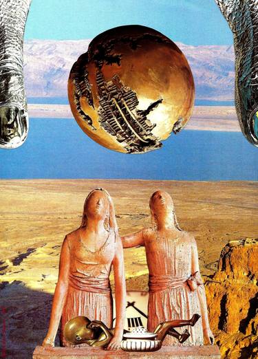 Original Surrealism Classical mythology Collage by Roberto Oscar Gasperi