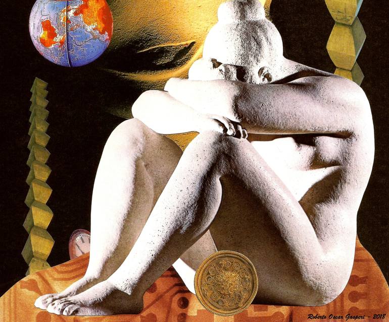 Original Conceptual Culture Collage by Roberto Oscar Gasperi