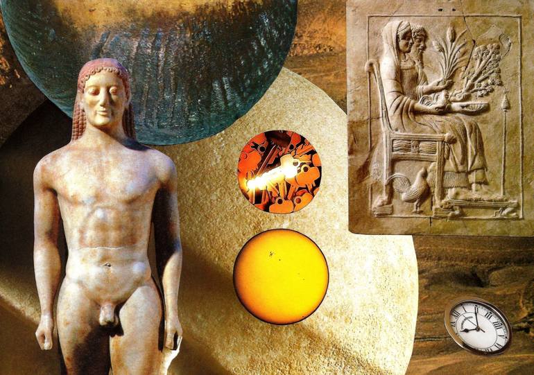 Original Conceptual Culture Collage by Roberto Oscar Gasperi