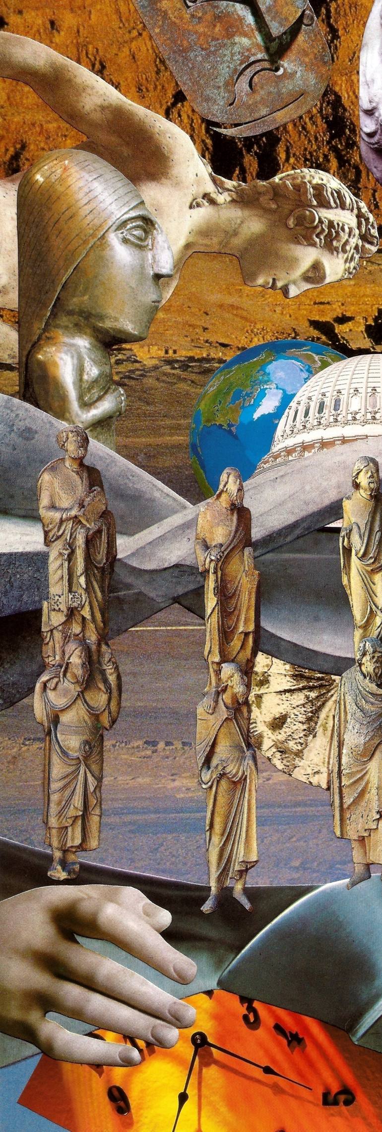 Original Conceptual World Culture Collage by Roberto Oscar Gasperi