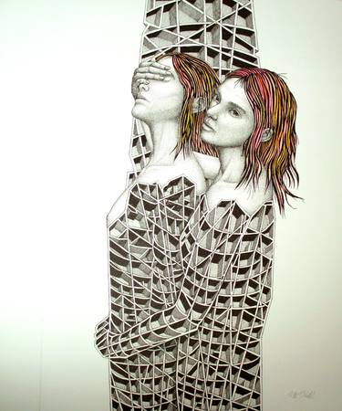 Original Contemporary Women Drawing by Bill Birrell