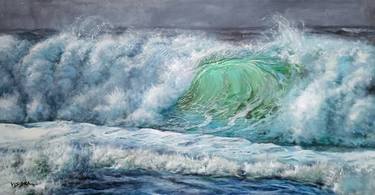 Print of Photorealism Seascape Paintings by vishalandra m dakur